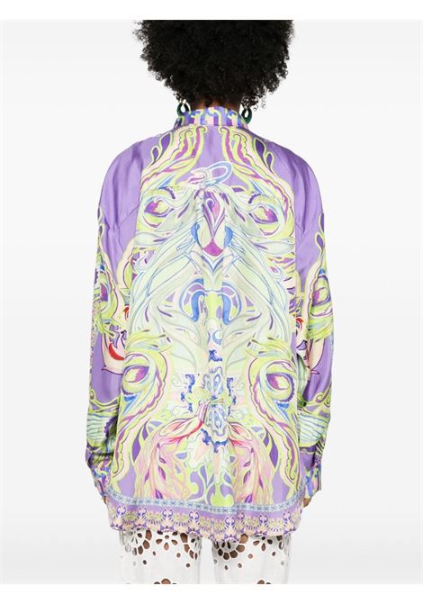 Multicolour abstract silk shirt Camilla - men CAMILLA | 27599AMSTJEWL