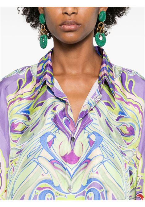 Multicolour abstract silk shirt Camilla - men CAMILLA | 27599AMSTJEWL