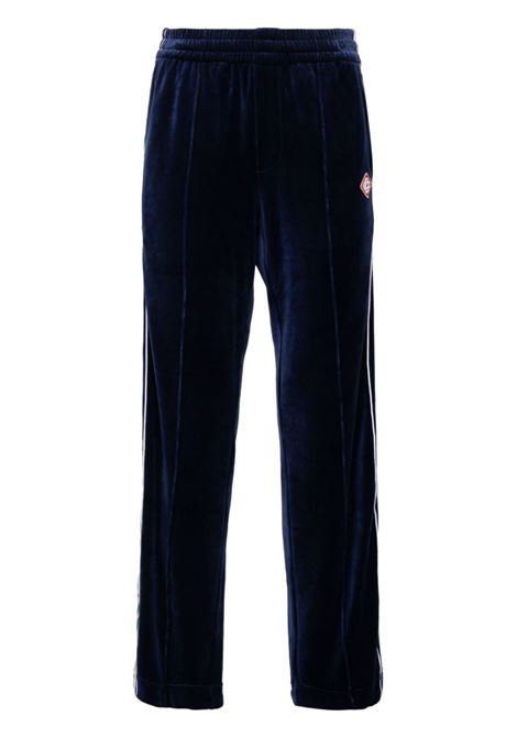 Blue Heart Monogram velvet track trousers - men