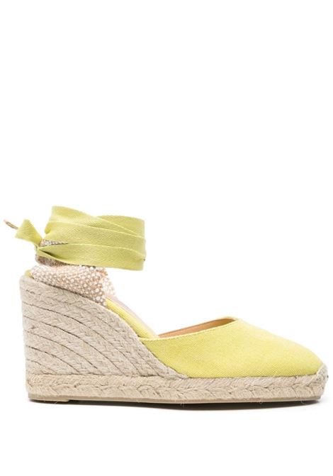 Espadrillas Carina con zeppa 90mm Castañer in giallo - donna CASTAÑER | 0216421009