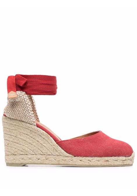 Espadrillas con zeppa carina 90mm Castañer in rosso - donna CASTAÑER | 021642604