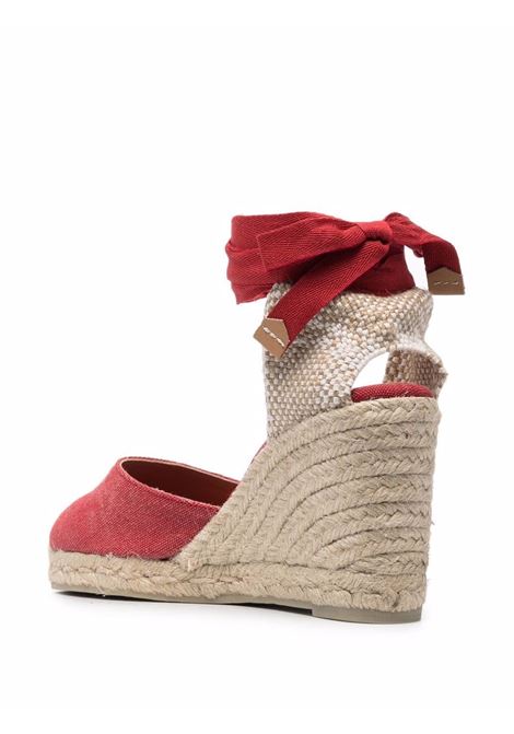 Espadrillas con zeppa carina 90mm Castañer in rosso - donna CASTAÑER | 021642604