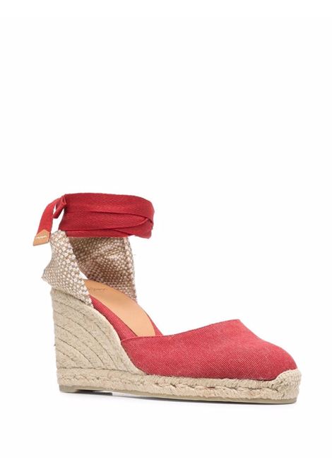 Espadrillas con zeppa carina 90mm Castañer in rosso - donna CASTAÑER | 021642604