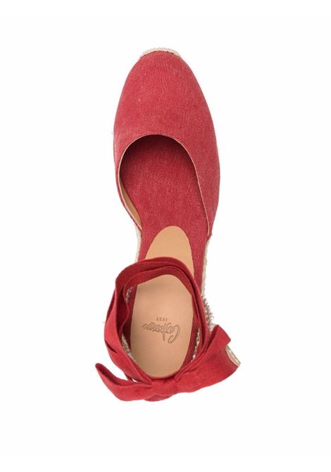 Espadrillas con zeppa carina 90mm Castañer in rosso - donna CASTAÑER | 021642604