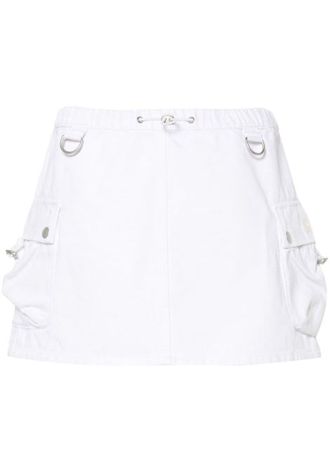 White denim cargo mini skirt - women COPERNI | COPJ49251WHT