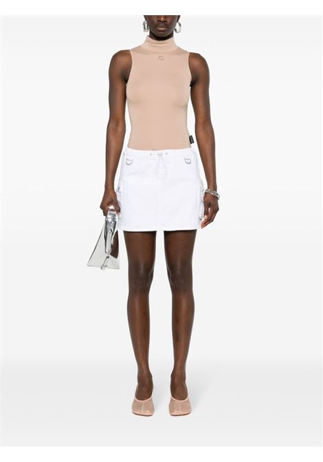 White denim cargo mini skirt - women COPERNI | COPJ49251WHT