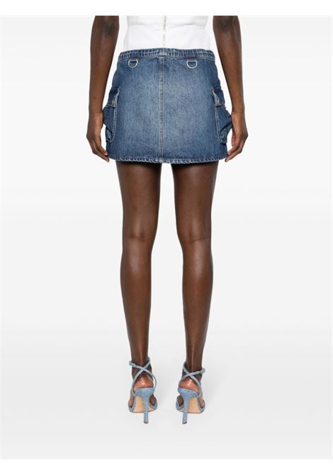 Blue denim cargo mini skirt - women COPERNI | COPJ49252BL