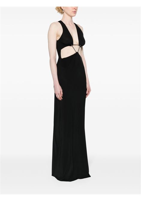 Abito maxi con cut-out in nero - donna COPERNI | COPJS80568BLK