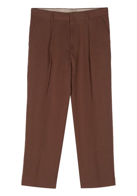 Brown Vincent tapered-leg trousers Costumein - men COSTUMEIN | W4411502