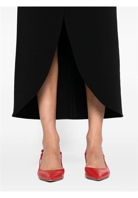 Black Ellipse tailored maxi skirt - women COURRÈGES | 224CJU142PL01599999