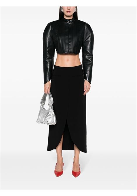 Black Ellipse tailored maxi skirt - women COURRÈGES | 224CJU142PL01599999