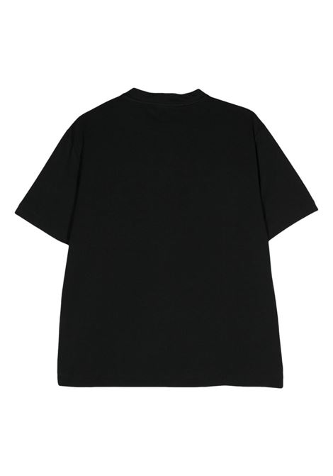 Black crew-neck T-shirt Cruciani - men CRUCIANI | UC41T01TE01ZGC520016