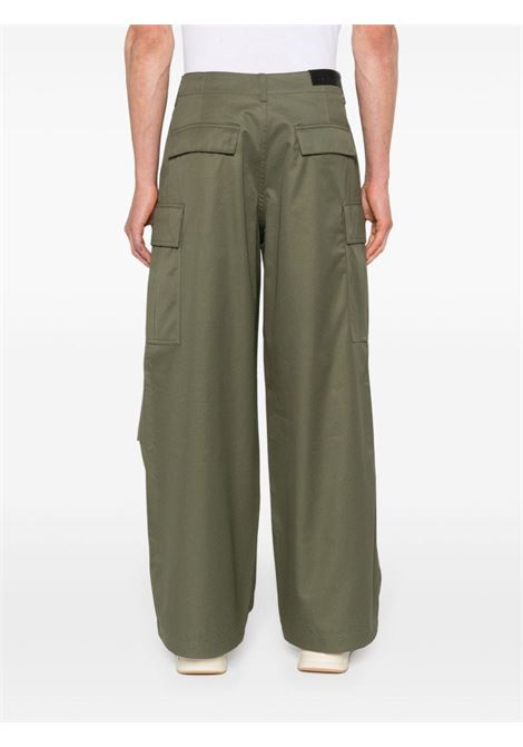 Pantaloni a gamba ampia in verde - uomo DARKPARK | MTR21FAC050061