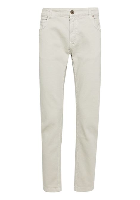 Pantaloni slim dritti in bianco - uomo