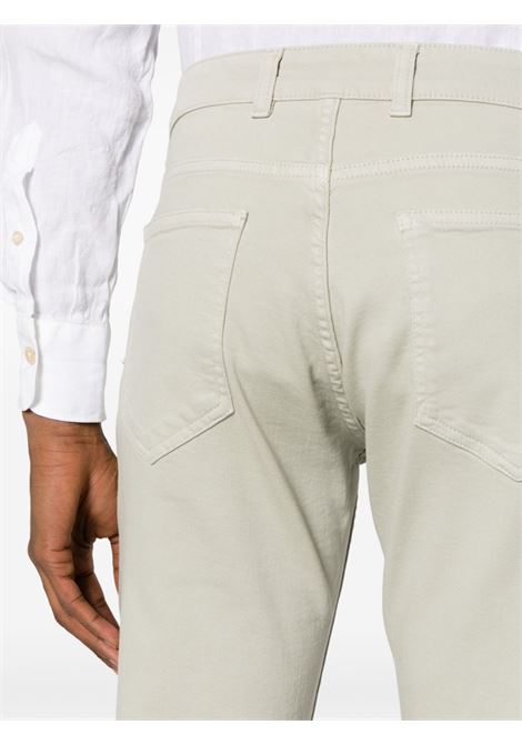 White straight-leg slim-fit trousers - men ELEVENTY | I75PANI17TET0I01707