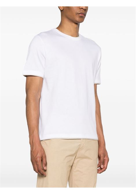 White and beige layered T-shirt - men ELEVENTY | I75TSHI02TES0I2010102