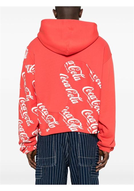 Red Coca-Cola print sweatshirt - men ERL | ERL08T0241