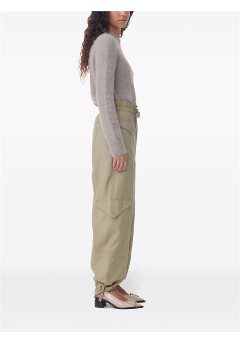 Pantaloni cargo in cachi - donna GANNI | F8873808