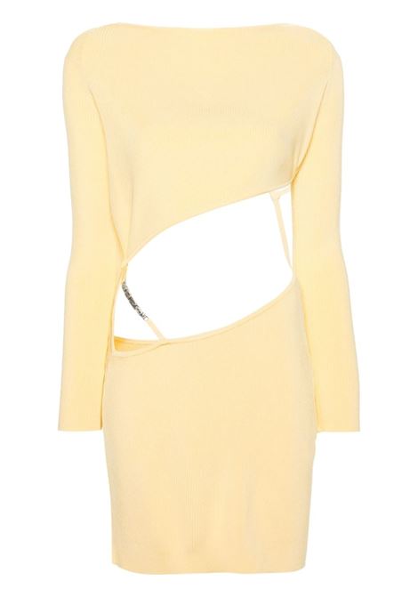 Abito mini con cut-out in giallo - donna GCDS | A1CW1002KB720