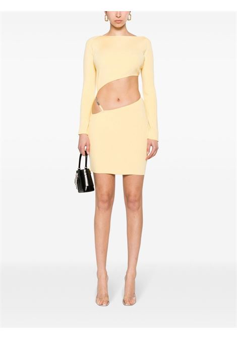 Abito mini con cut-out in giallo - donna GCDS | A1CW1002KB720