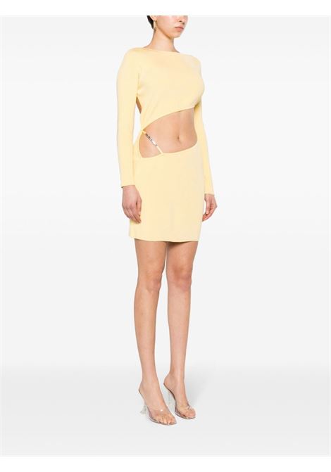 Abito mini con cut-out in giallo - donna GCDS | A1CW1002KB720