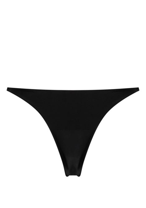 Slip bikini con placca logo in nero - donna GCDS | A1OW3400TC099