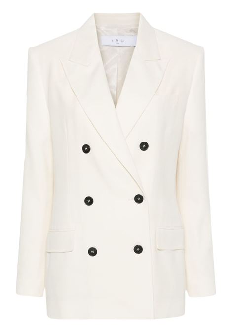 White Kristal double-breasted blazer - women IRO | Blazers | 24SWP07KRISTALECR0124S