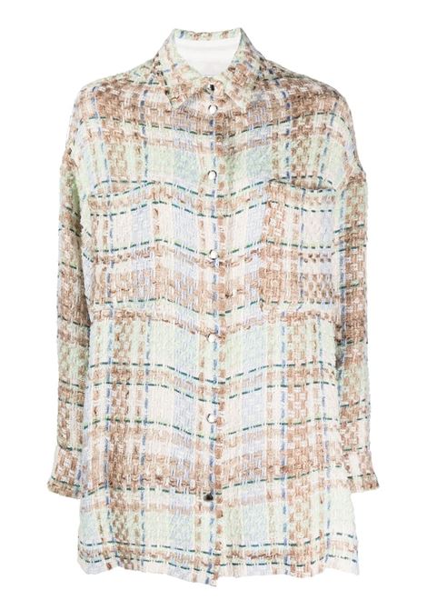 Giacca-camicia Maryse in bianco e multicolore di Iro - donna IRO | 24SWP100MARYSEECR2024S