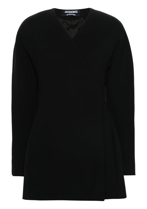 Black La Oval Robe mini dress - women JACQUEMUS | 241DR1201526990