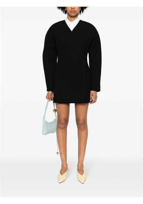 Black La Oval Robe mini dress - women JACQUEMUS | 241DR1201526990