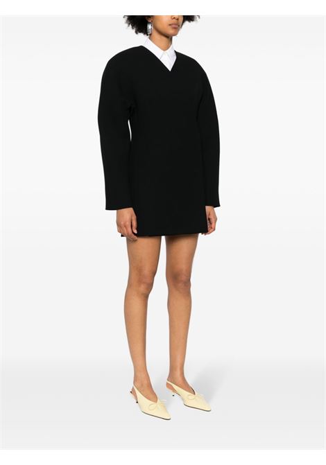 Black La Oval Robe mini dress - women JACQUEMUS | 241DR1201526990