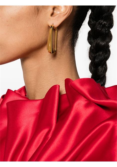 Orecchini a cerchio Les Boucles Ovalo in oro - donna JACQUEMUS | 241JW6495845270