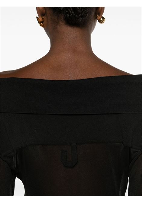 Camicia con spalle scoperte Brezza in nero - donna JACQUEMUS | 241KN4102368990