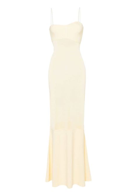 Abito lungo la robe fino in giallo - donna JACQUEMUS | 241KN4322368210