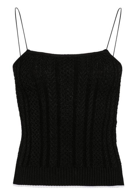 Black Le Haut Bella cable-knit top - women