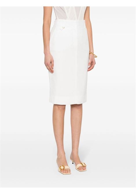 Gonna midi La Jupe Bari in bianco - donna JACQUEMUS | 241SK0461359100