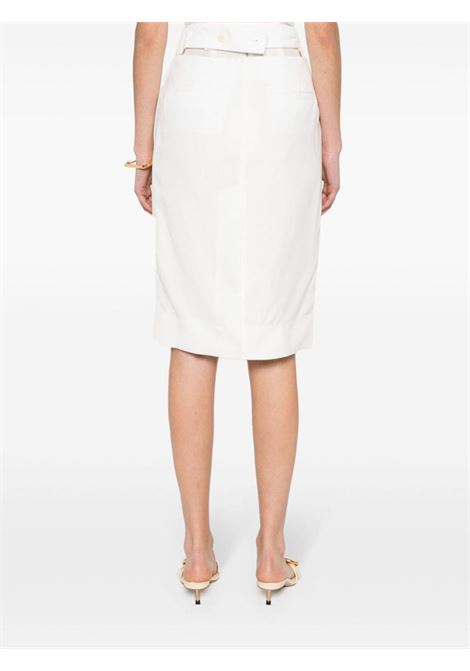 Gonna midi La Jupe Bari in bianco - donna JACQUEMUS | 241SK0461359100