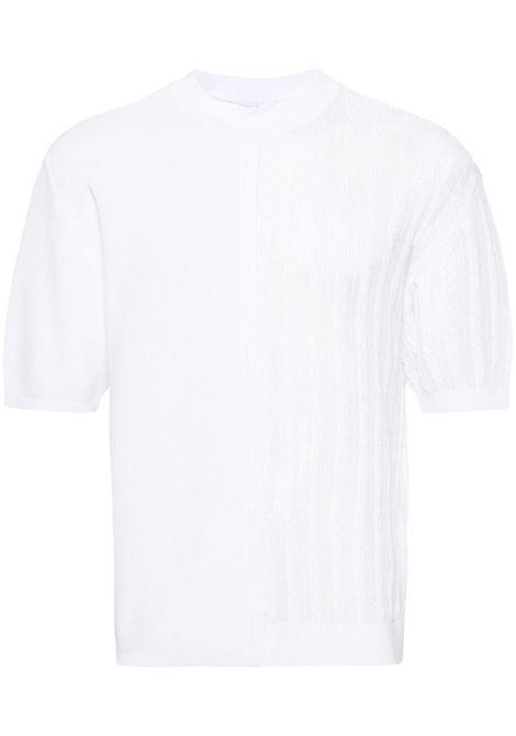 Maglione girocollo in bianco - uomo