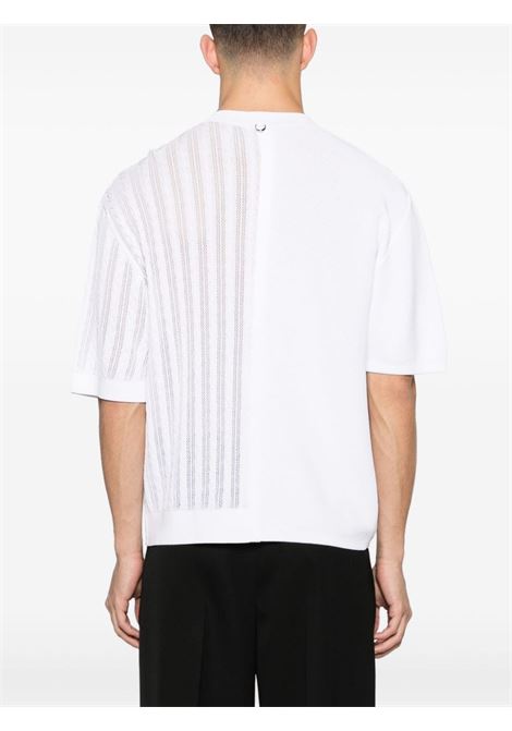 White crew-neck cable-knit jumper - men JACQUEMUS | 245KN4232379110