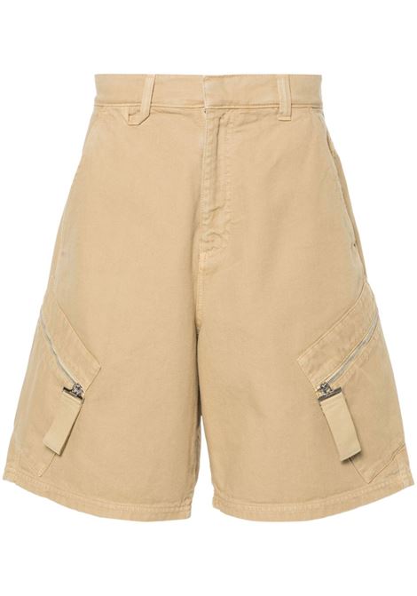 Bermuda le short marrone in beige - uomo