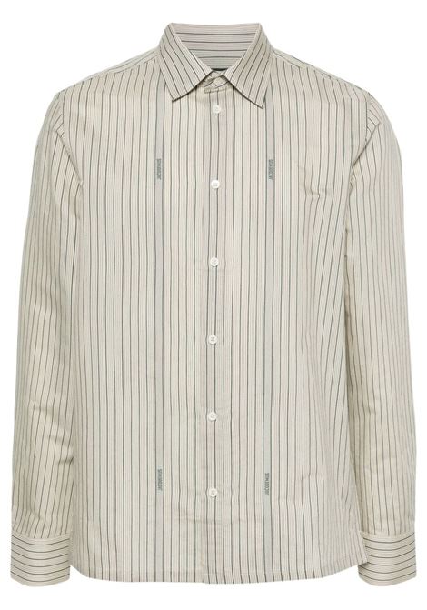 Beige and green la chemise de costume shirt  - men JACQUEMUS | 245SH06815675BJ