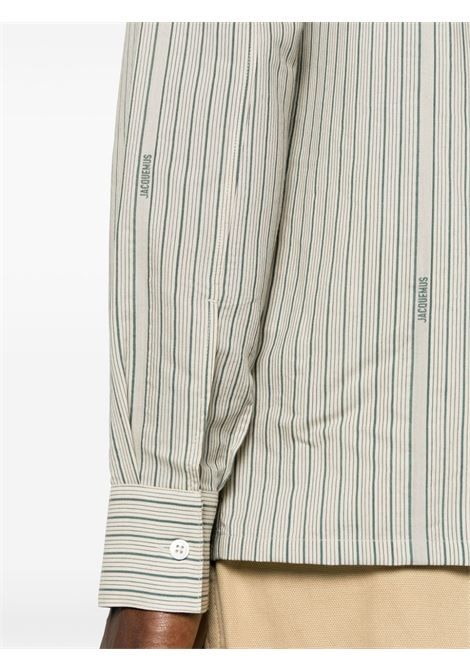 Beige and green la chemise de costume shirt  - men JACQUEMUS | 245SH06815675BJ