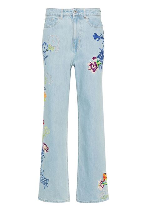 Jeans Sumire a gamba ampia in blu chiaro - donna KENZO | FE52DP2226B4DT