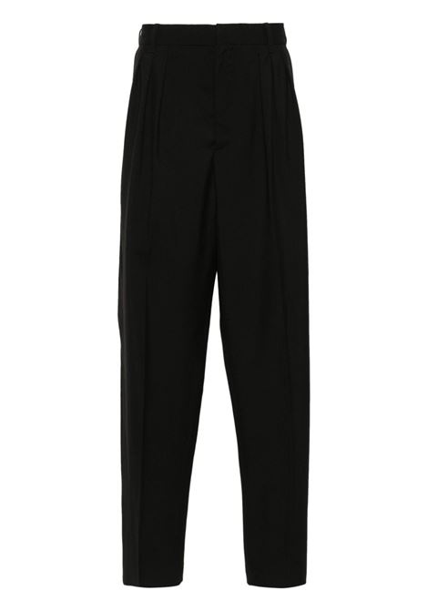 Black pleated tailored trousers - men KENZO | FE55PA2149GE99