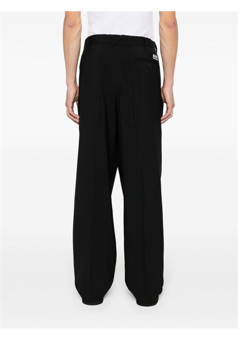 Black pleated tailored trousers - men KENZO | FE55PA2149GE99