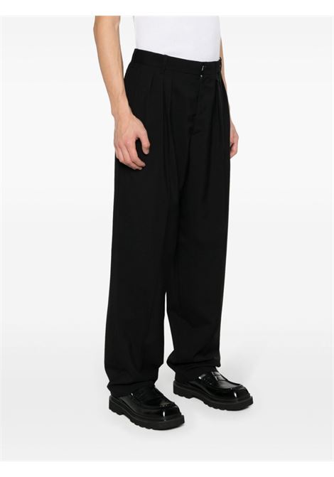 Black pleated tailored trousers - men KENZO | FE55PA2149GE99