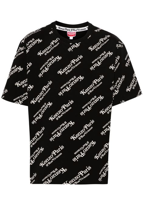 Black x Verdy logo-print T-shirt  - men KENZO | FE58TS0044SY99J