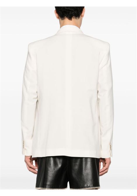 White double-breasted blazer - men LANEUS | S4LAMABL006013