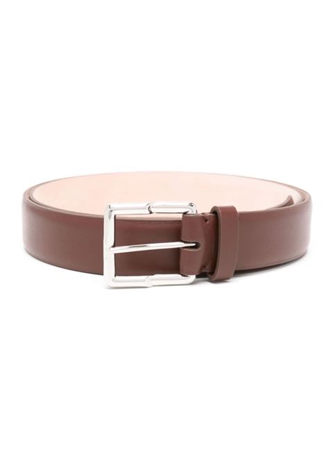 Brown engraved-buckle belt - women LANVIN | AMBEMB11GAN2655