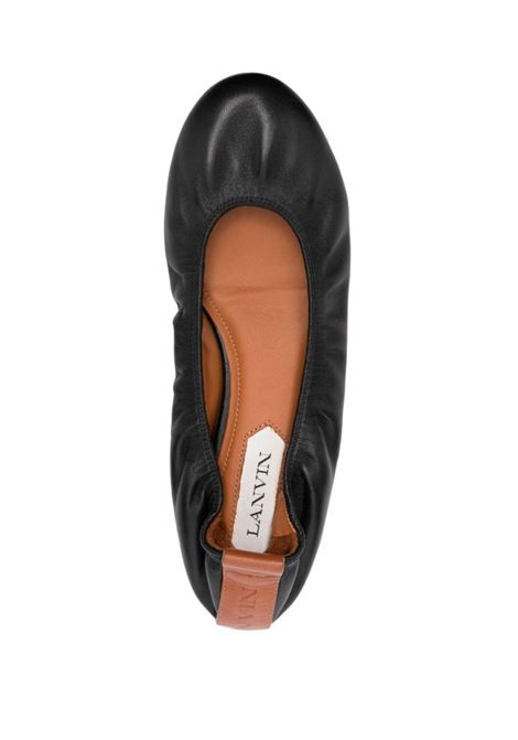 Ballerine con punta rotonda in nero - donna LANVIN | FWBAMB02NAPA10